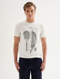 Men’s Crewneck T-shirt with Sports Print QB24 det_3