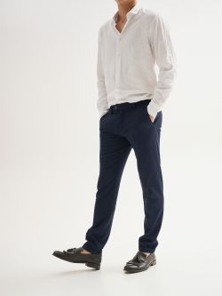 Pantaloni Uomo Slim-fit da Completo Texture QB24 in_i7