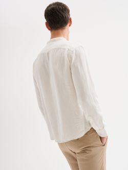 Camicia Uomo in Lino Collo alla Coreana QB24 in_i4