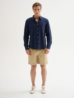 Chemise en coton col à l’italienne QB24 homme det_1