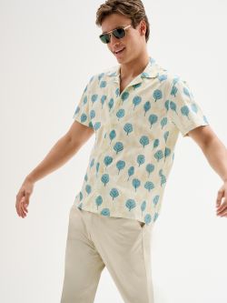 Men’s Leaf-print Bowling Shirt QB24 sp_e1