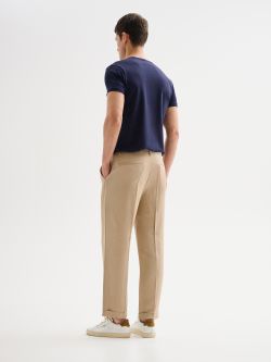 Męskie spodnie loose-fit z lnem QB24 in_i4