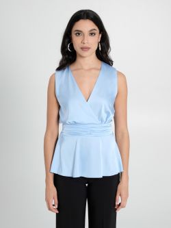 Light Blue Satin Top det_2