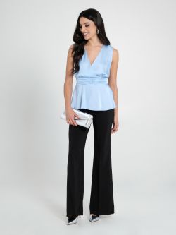 Light Blue Satin Top in_i7