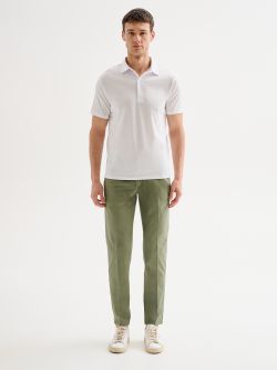 Polo Uomo Cotone e Modal Bianca QB24 det_1
