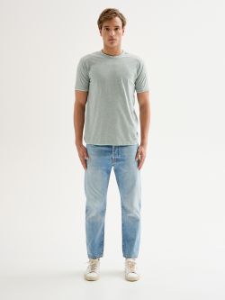 Men's Melange T-shirt with Matching Trim QB24 det_1