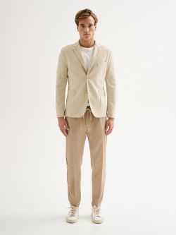 Giacca Uomo Destrutturata Herringbone QB24 det_1