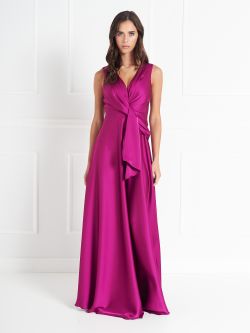 atelier Raspberry Knot Dress det_1