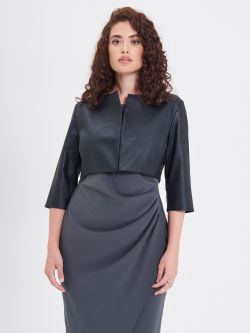 Faux Leather Shrug det_3