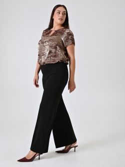 Curvy-Palazzo-Hose in Schwarz in_i7