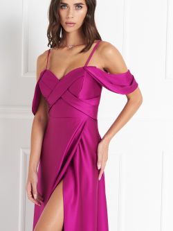 atelier Long Raspberry Dress in_i5