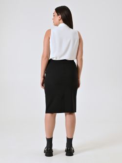Curvy Black Pencil Skirt det_3