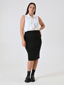 Curvy Black Pencil Skirt in_i7