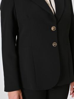 Curvy-Jacke mit zwei Knöpfen in Schwarz in_i5