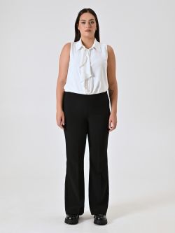 Pantalone Curvy a Zampa Nero det_1