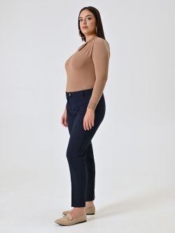 Pantaloni Curvy Straight Blu in_i7