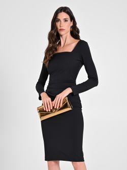 Sheath Dress with Square Neck in_i7