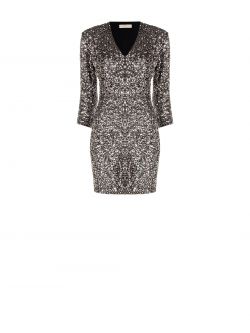 Tubino paillettes argento outlet