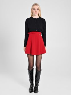 Red Mini Skirt with Belt | Rinascimento
