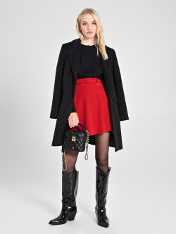 Red Mini Skirt with Belt | Rinascimento
