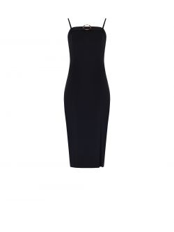 Midi Black Sheath Dress det_4