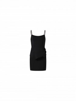 Black Sheath Dress with Sweetheart Neckline det_4