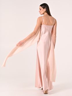 Long Dress in Pink with Ribbons det_3
