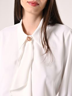 Blusa Bianca con Colletto in_i5