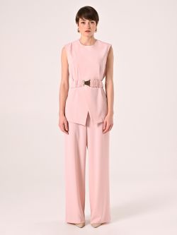 Bluse aus Cady in Rosa det_1