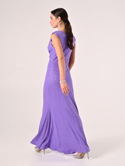 Lavender Long Glitter Dress det_3
