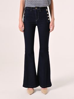 Flared Jeans with Buttons det_2