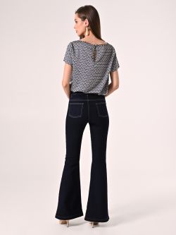 Flared Jeans with Buttons det_3