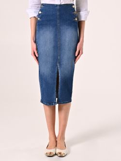 Jupe midi en jean det_2