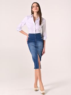 Jupe midi en jean in_i7