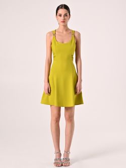 Vestido de vuelo lima con tirantes de joyas det_1