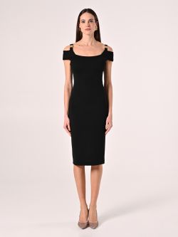 Gold Monogram Sheath Dress det_1