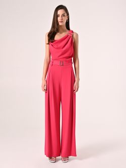 Pantaloni Fuxia con Cintura Fibbia Gold det_1