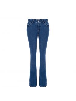 Flared Jeans with Logo Detail det_4