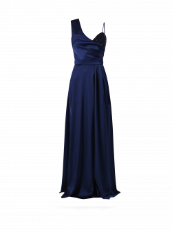 Long Blue Dress with Sequins det_4