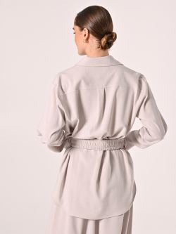 Giacca Utility color Grigio Perla  det_3