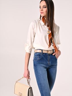 Bluse mit langen Ärmeln in Weiß sp_e1