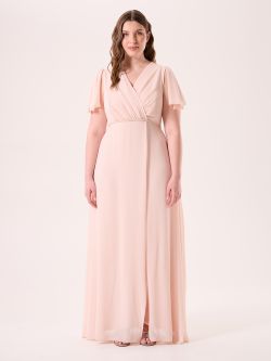 Curvy Long Pink Dress det_1