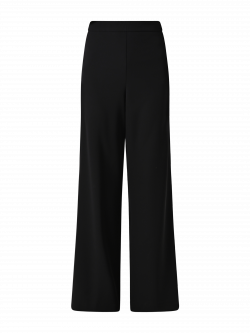 Wide-Leg Trousers in Black Cady det_4