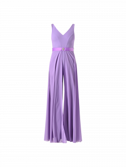 Combinaison couleur lavande avec ceinture bijou det_4