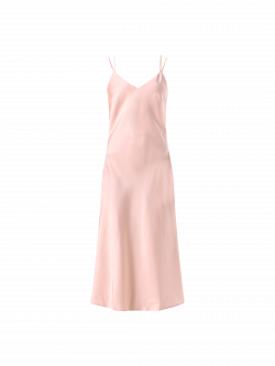 Abito Sottoveste in Raso Rosa Chiaro det_4