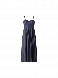 Bustier-Kleid in Blau det_4