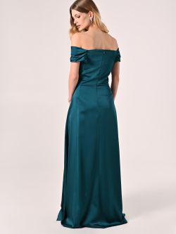 Abito Lungo off-the-shoulders Verde Reale det_3