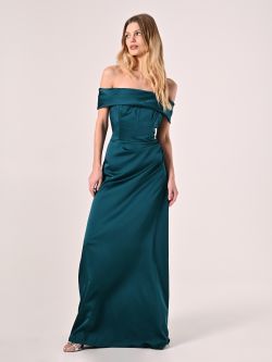 Abito Lungo off-the-shoulders Verde Reale in_i7