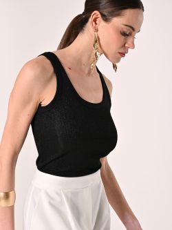 Black Lurex Top in_i7