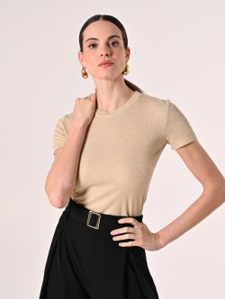 T-Shirt Lurex Oro in_i7